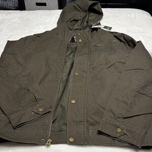 Men's Brown Hooded Jacket